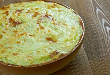 Tunisian Potato-Meat Pie