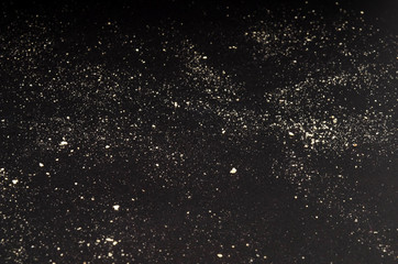 Sand on a black background