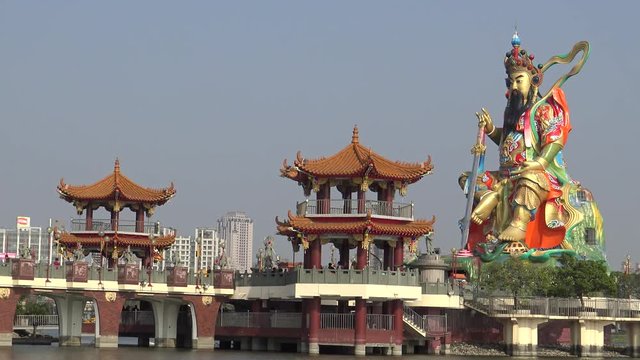 4K Impressive monument of Xuan Wu, the Mysterious Warrior is the higher-ranking Taoist deities. Hsuan Tien is revered as a powerful god, able to control the elements and capable of great magic-Dan