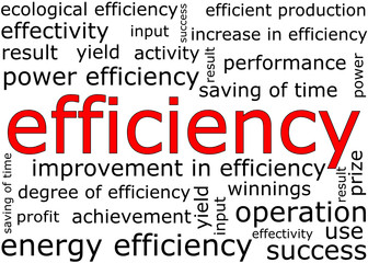 Efficiency wordcloud