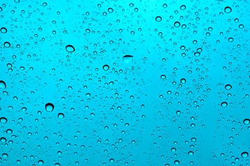 abstract water drop on windshield or water drop on sky backgroun