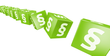 3D Paragraph auf Würfel © Steffen Kögler