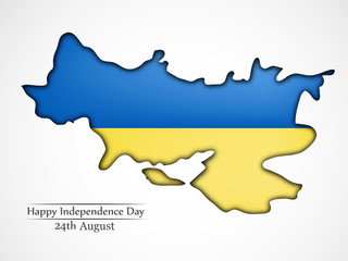 Fototapeta premium illustration of Ukraine Independence Day Background 24th of August
