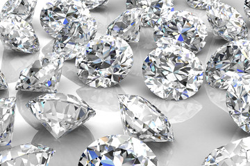 diamond jewel (high resolution 3D image) - obrazy, fototapety, plakaty