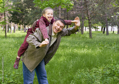 View source image Image result for father and female child with trees image