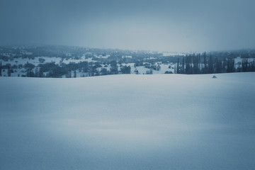 Winter view of the village