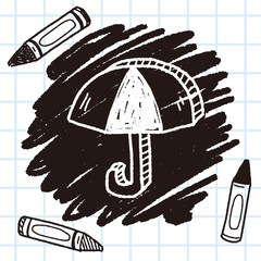 umbrella doodle drawing