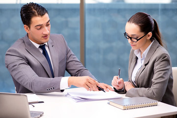 Businesspeople having discussion in the office