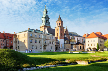 Fototapeta na wymiar Krakow, Wawel castle in Poland