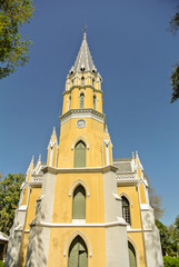 Wat Niwet Thammaprawat is a Buddhist temple in European style located Ayutthaya Province Thailand