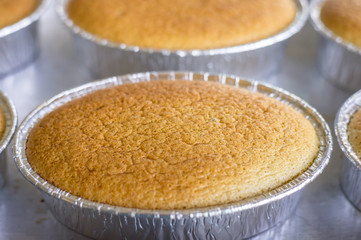 cake, making cakes, Close up cakes with cheddar cheese on top. cake on wooden background.