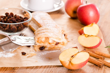 Apple strudel. 