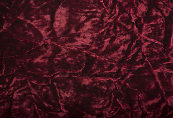 abstract texture of draped red velvet background
