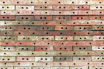 Stack iron rusty plate