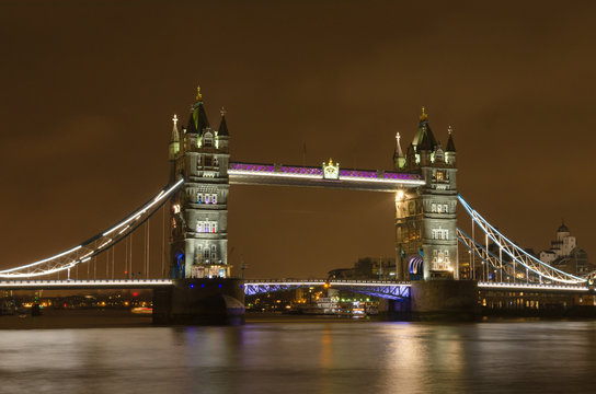Tower Bridge by night