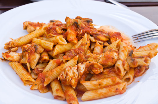 Penne - chicken and tomato sauce