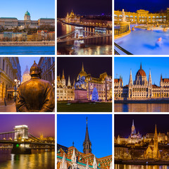 Collage of Budapest Hungary travel images (my photos)