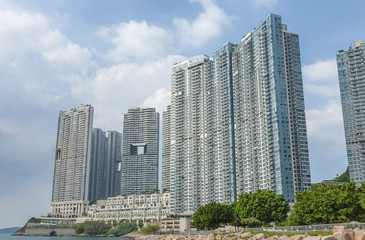 luxurious residential building in Hong Kong