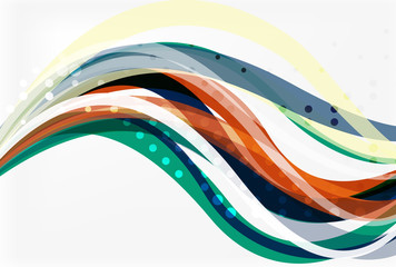 Colorful stripes on light background