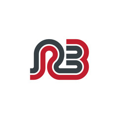 Initial Letter RB Linked Design Logo