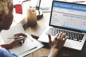 Fototapeta na wymiar Retirement Plan Investment Elderly Seniority Concept