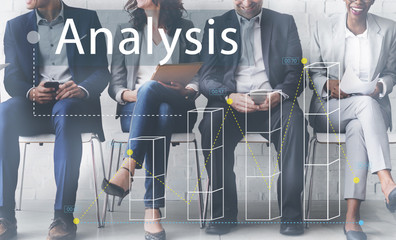 Bar Graph Statistics Analysis Business Concept