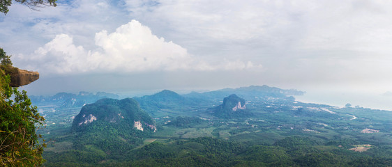 Fototapeta na wymiar Nature Trail at Krabi Province, Thailand. Panorama