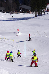 sports d 'hiver - cours de ski collectif