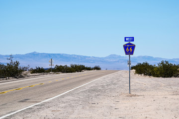 Route 66, près de Chambless, Californie