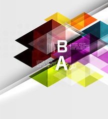 Fototapeta premium Infographic template - triangle tiles background