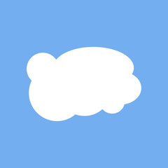 Fototapeta premium Cloud flat icon