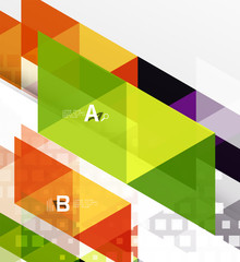 Vector triangle banner