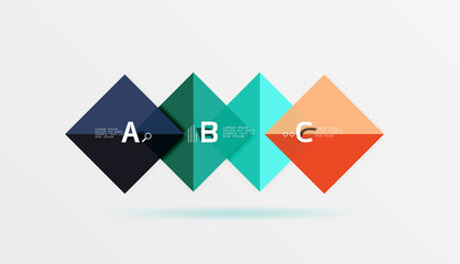 Square geometric abstract background