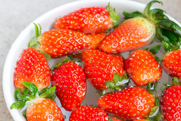 strawberries in bowl