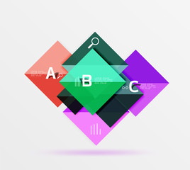 Square geometric abstract background