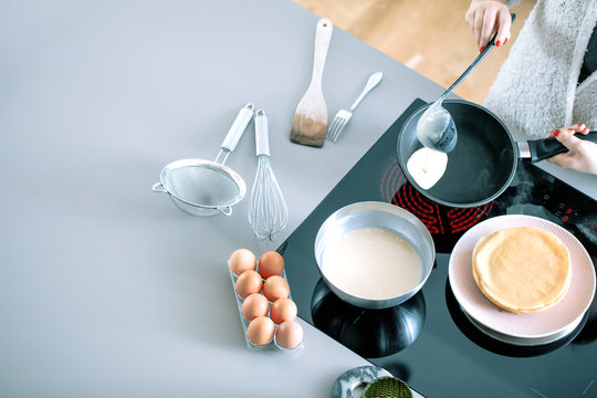Sebstgemachte Pfannkuchen