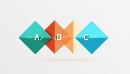 Square geometric abstract background