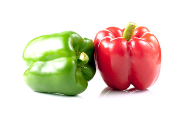 chili isolated on white background.