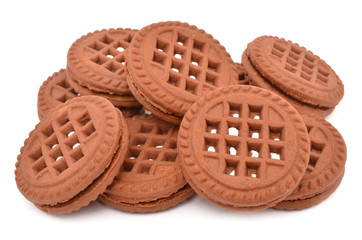 Cookies on a white background