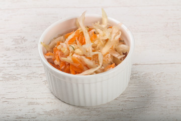 Raw pickled cabbage