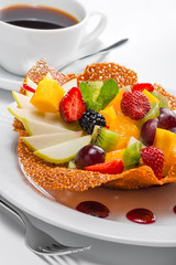 fruit salad, dessert