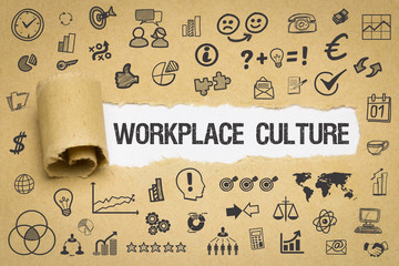 Workplace Culture / Papier mit Symbole