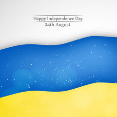 illustration of Ukraine Independence Day Background 24th of August