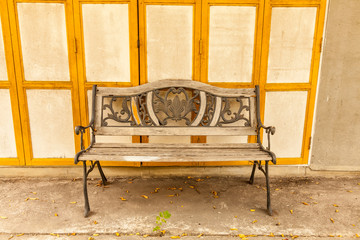 Old wooden bench