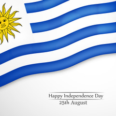 Obraz premium illustration of Uruguay Independence Day Background 25th of August
