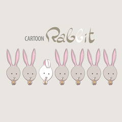 Cute funny rabbits