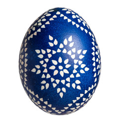 Obraz premium Single Sorbian Easter Egg isolated on white