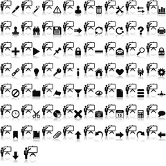 Präsentation mit Overlays und Spiegelungseffekt