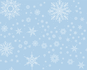 Winter card snowflake pattern