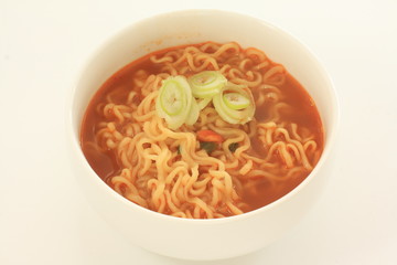 Korean spicy ramen noodles